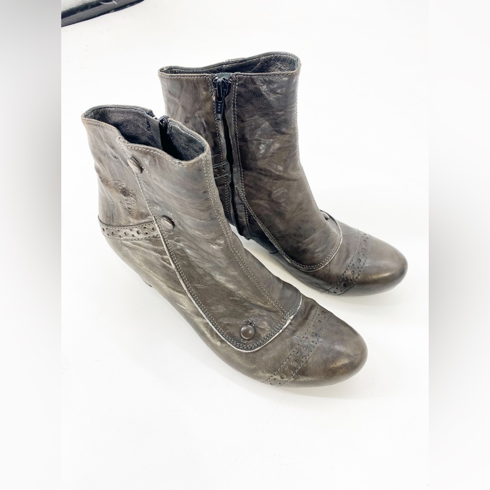 Vic Matie Leather Ankle Boots Sz 7 - Picture 3 of 5